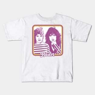 Heart / 80s Styled Original Fan Design Kids T-Shirt